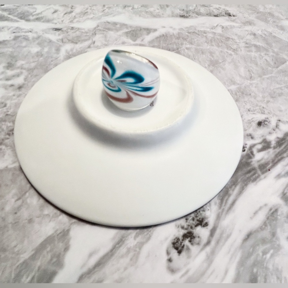 Colorful Rare Murano Glass Ring